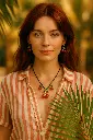 Retrato tropical con toques rojos.webp