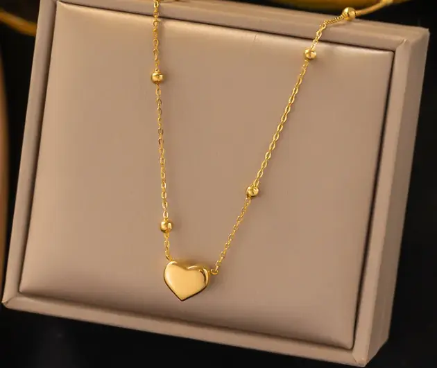 [Xlh205] Collar cuentas redondas amor