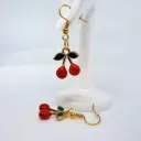 Aretes Cereza Tridimensional