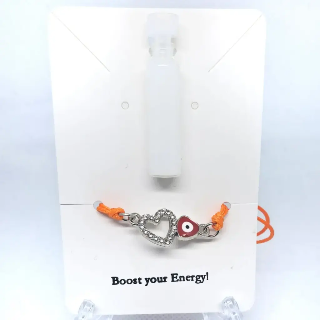 [TiniAcc-24-22] Pulsera Ojo Arabe + gotas serum Naranja