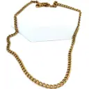 Cadena Acero titanio enchapado Oro 3mm40cm Caballero