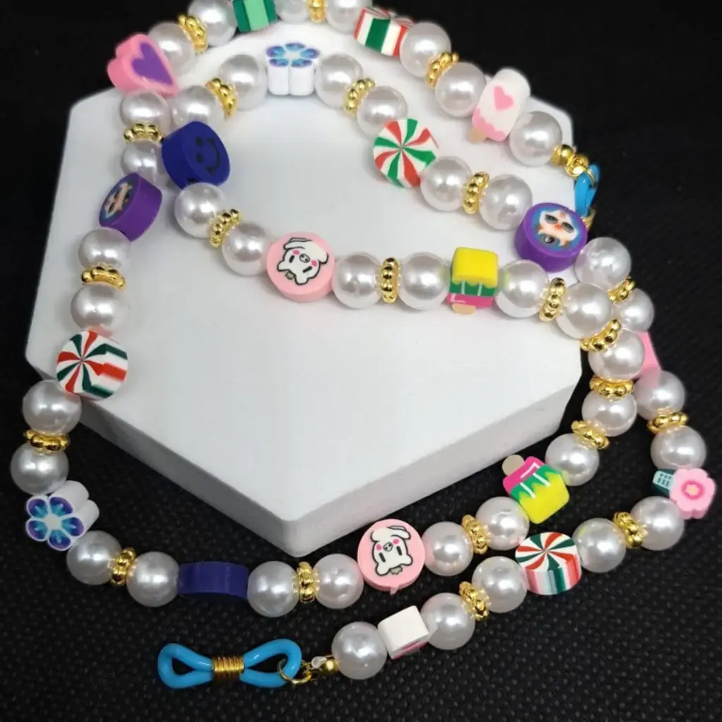 [TiniAcc-37] glasses chain Caramelo
