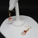 Aretes Navidad Santa Claus