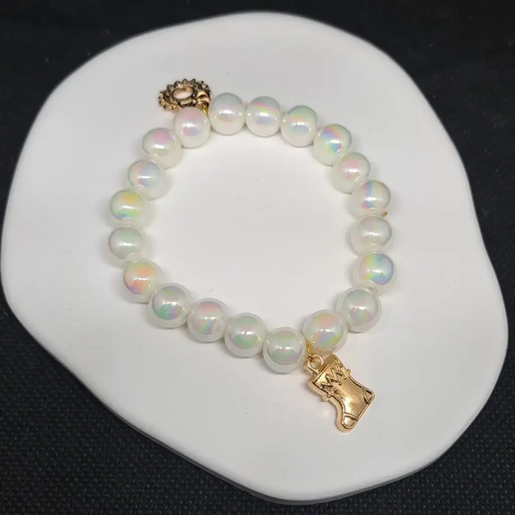 [TiniAcc-137] Pulsera Blanca Navidad 