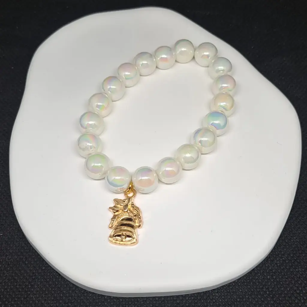 [TiniAcc-140] Pulsera Blanca Navidad