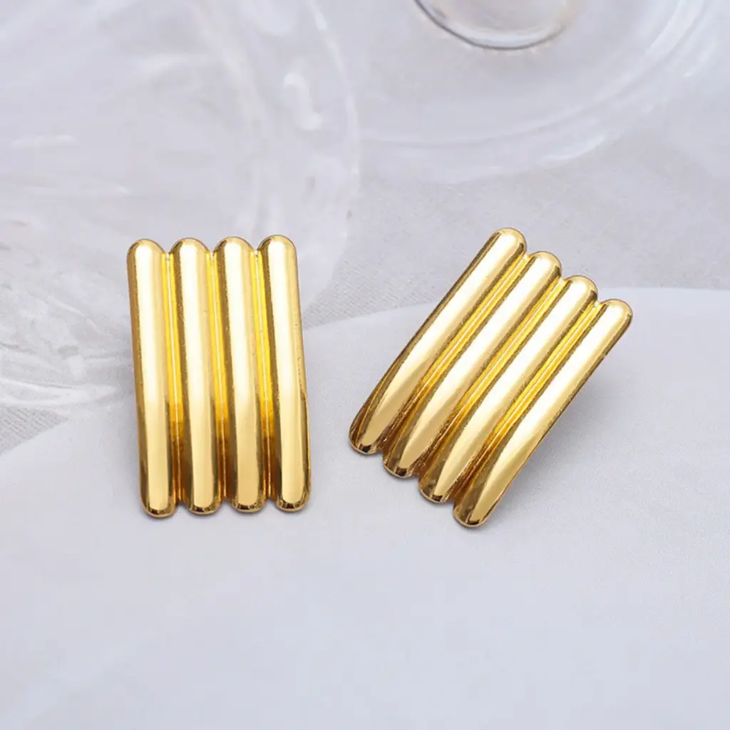 Aretes Cuadro y Raya