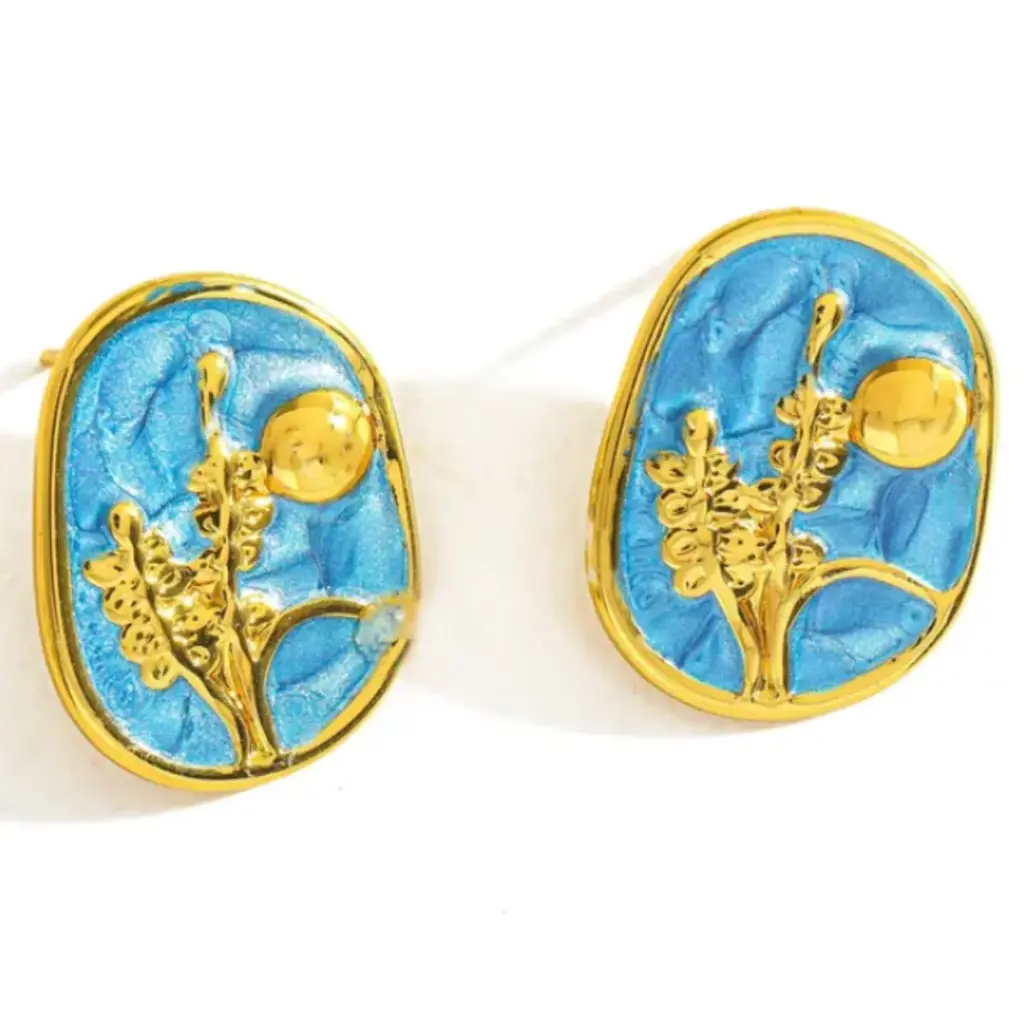 [46661665]  Aretes Mary (Azul)