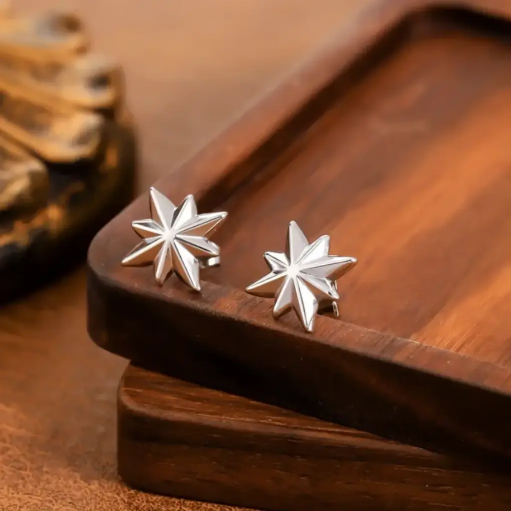 [44949916-10]  Pendientes Estrella Flash (Plata)