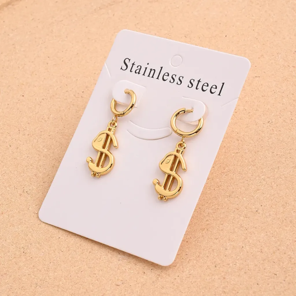 [43745294] Aretes Moneda Dorada