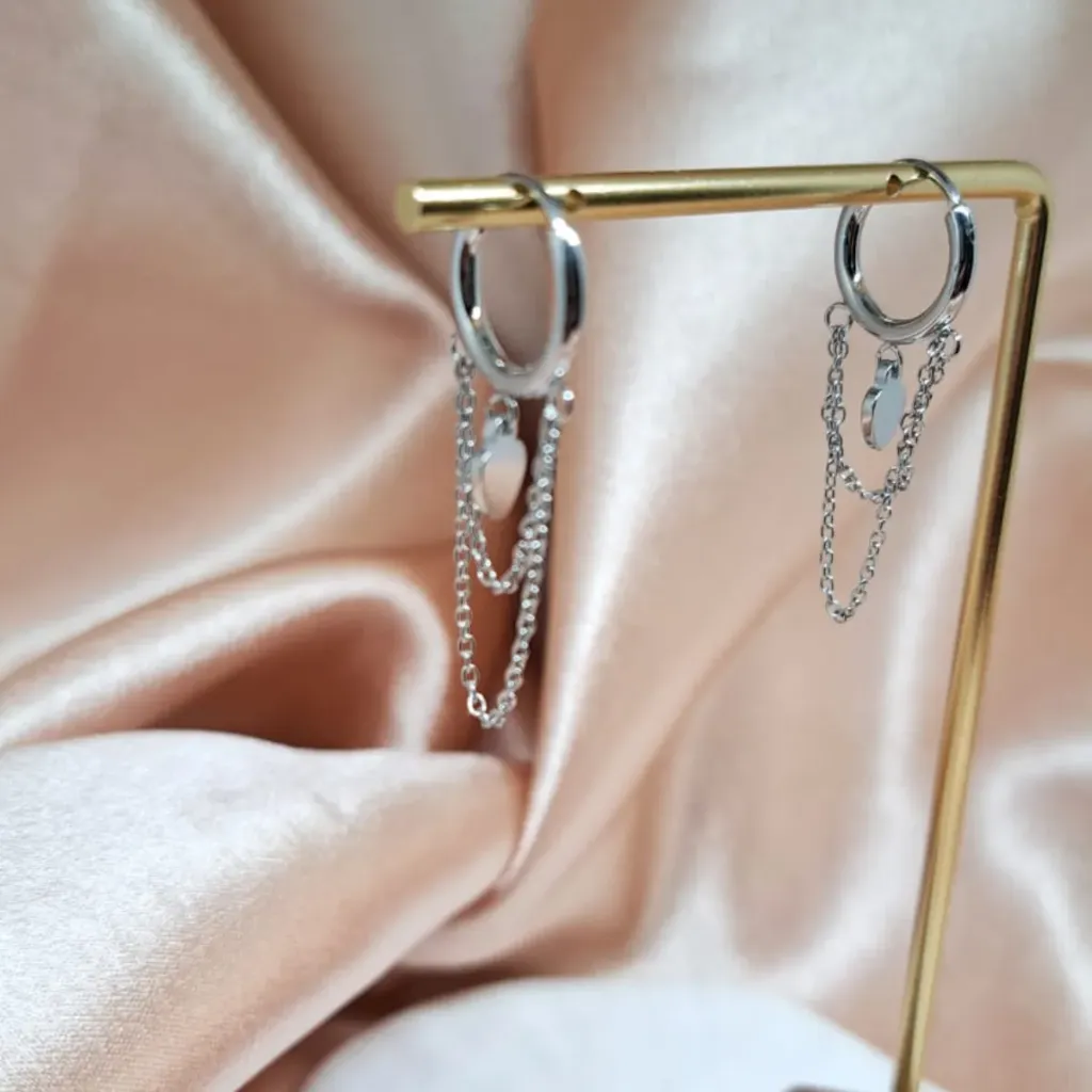 [45372690] Arracadas Amor en Cadena