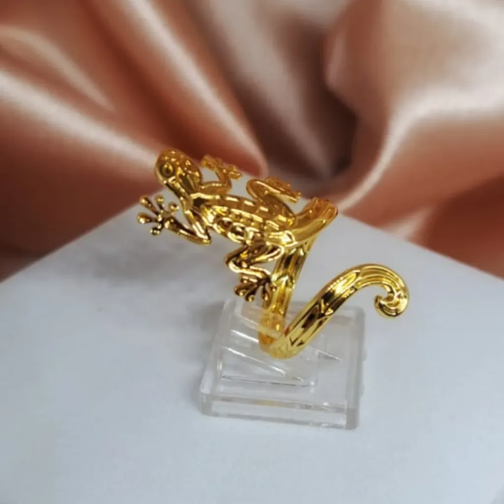 Anillo Golden Iguana