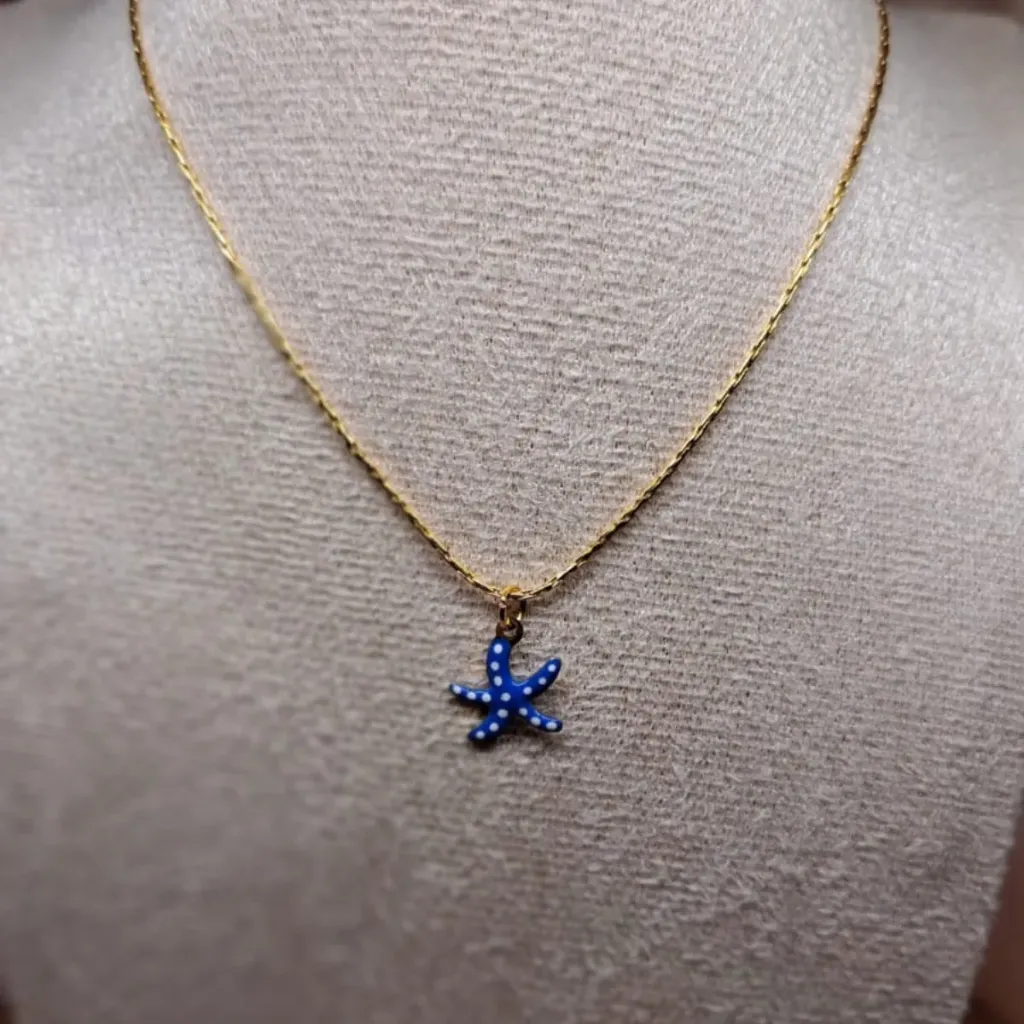 [44227154-1] Collar Estrella de Mar Azul
