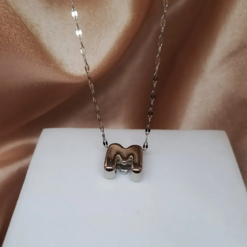 [47756061-M] Cadena Letra (Plata, M)