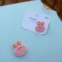 Aretes Conejo Rosado