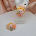 Aretes Conejo de rábano Rosa  