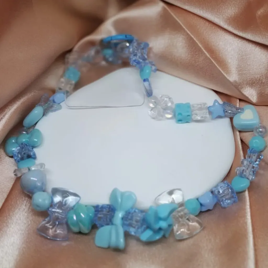 [TiniAcc-39] Correa de Muñeca para Teléfono – Kawaii Celeste