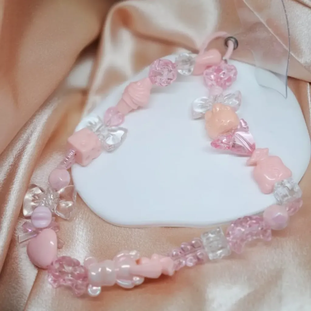 [TiniAcc-40] PhoneStrap – Kawaii Rosa
