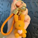 LLavero de Conejo de Amor de Resina