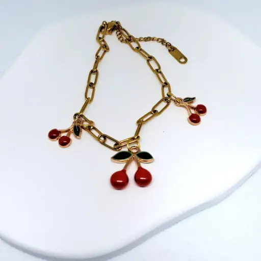[TiniAcc-23] Pulsera Cerezas Combinadas