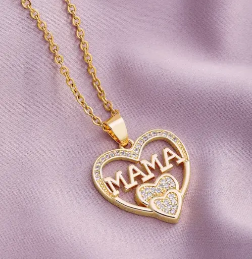 [NHMX501191504661-16] Collar MAMÁ  De Corazón