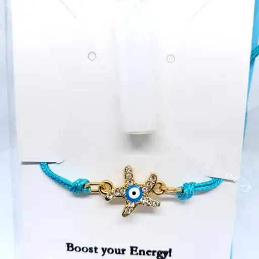 [TiniAcc-24-4] Pulsera Estrella Brillo Ojo Arabe