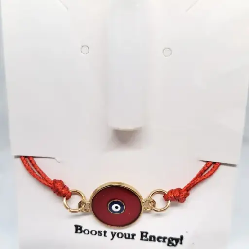 [TiniAcc-24-8] Pulsera Círculo Rojo Ojo Arabe