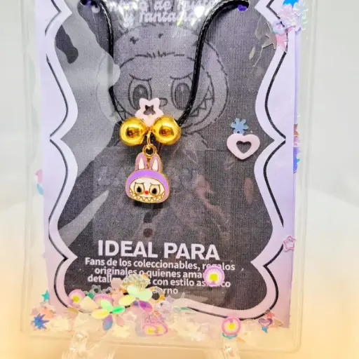 [TiniAcc-1-3] Collar tipo Labubus Cabeza Chic